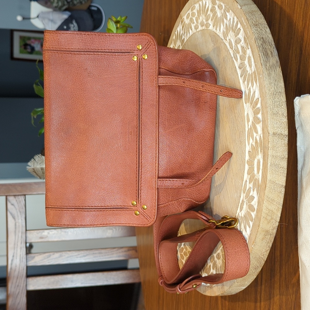 Jerome Dreyfuss Jeremie small cognac bookbag